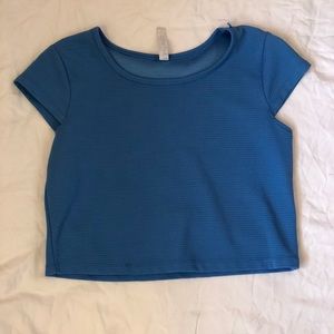 Blue Crop Top